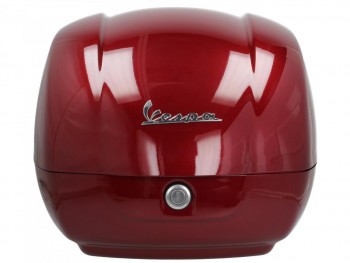 Baul 36L Vespa GTS, GTV, Super Rojo mosto 880/A respaldo negro touring