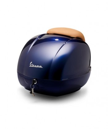 Baul 36L Vespa GTS, GTV, Super Azul oscuro brillo 289/A respaldo marron