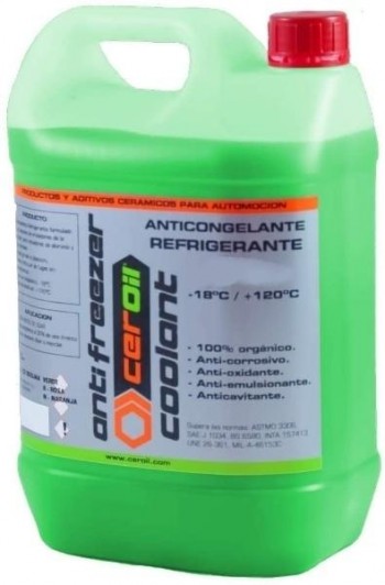 Ceroil Anticongelante 50% verde 5 litros