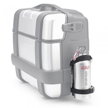 Soporte para botella acero inox en maletas Givi Trekker, Outback