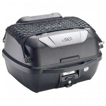 Baul 43L Givi E43 negro base con respaldo y red