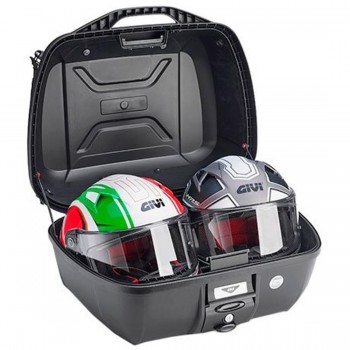 Baul 43L Givi E43 negro base con respaldo y red