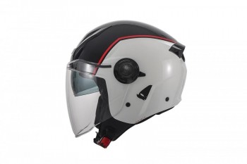 Casco Jet UFO Spirit Blanco-Negro talla S