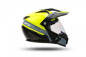 Casco Ufo Aries Negro-Amarillo fluor