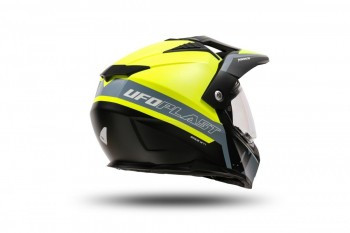 Casco Ufo Aries Negro-Amarillo fluor