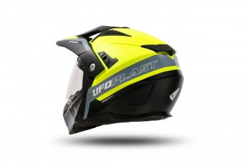 Casco Ufo Aries Negro-Amarillo fluor