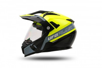 Casco Ufo Aries Negro-Amarillo fluor