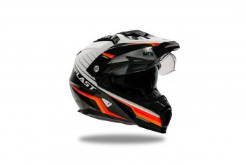 Casco UFO Aries Blanco-Negro