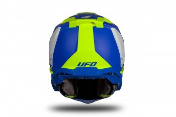 Casco Ufo Echus Azul mate-Amarillo fluor