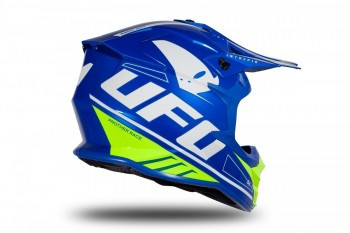 Casco Ufo Intrepid Azul-Amarillo fluor