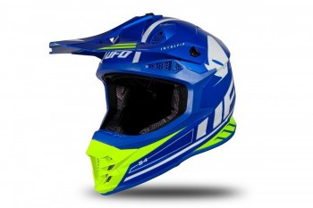 Casco Ufo Intrepid Azul-Amarillo fluor