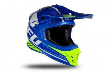 Casco Ufo Intrepid Azul-Amarillo fluor