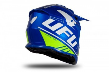 Casco Ufo Intrepid Azul-Amarillo fluor