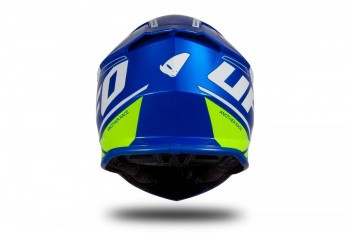 Casco Ufo Intrepid Azul-Amarillo fluor