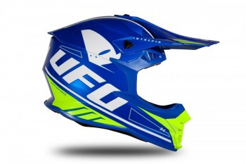 Casco Ufo Intrepid Azul-Amarillo fluor