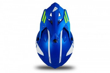 Casco Ufo Intrepid Azul-Amarillo fluor