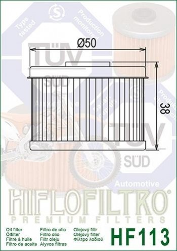 Filtro de Aceite HifloFiltro HF113
