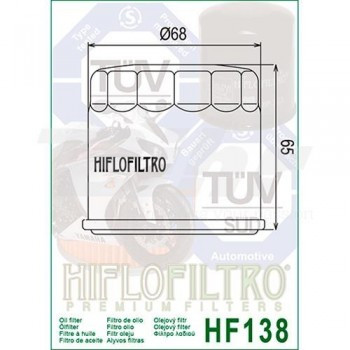 Filtro de aceite HifloFiltro HF138C
