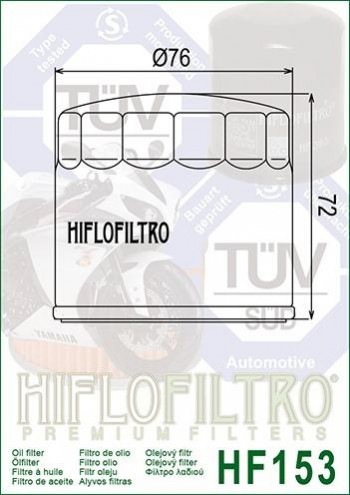 Filtro aceite Ducati  Hiflofiltro HF153