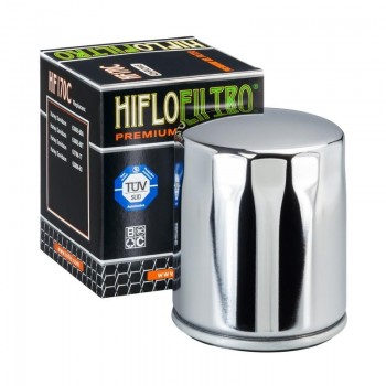 Filtro aceite Harley Davidson  Hiflofiltro cromado