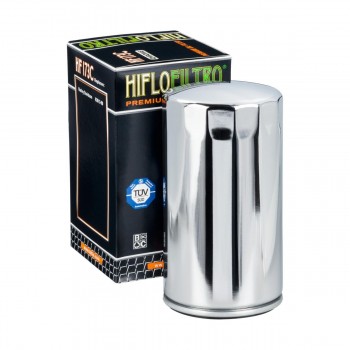 Filtro aceite Harley Davidson  Hiflofiltro HF173C cromado