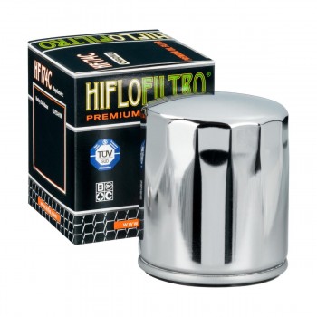 Filtro aceite Harley Davidson  HifloFiltro HF174 cromado