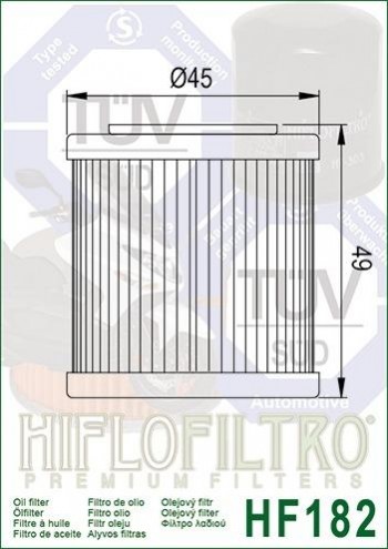 Filtro aceite Piaggio Beverly 3502011-2017, Beverly 400 2020-2024  Hiflofiltro