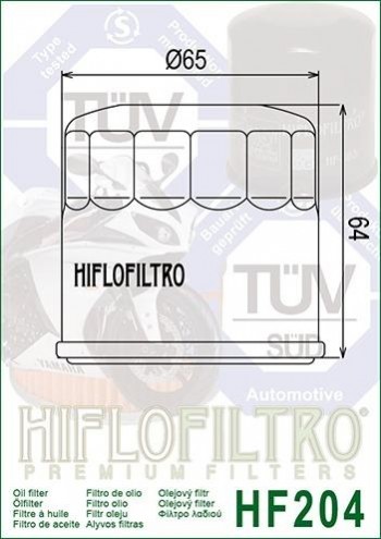 Filtro aceite Artic Cat, Honda, Kawasaki, MV Augusta, Suzuki, Triumph, Yamaha  Hiflofiltro