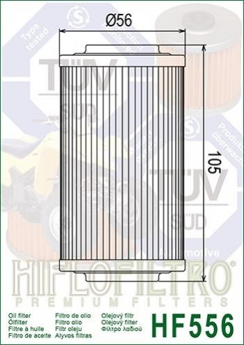 Filtro aceite Bombardier Quest, Traxter  Hiflofiltro