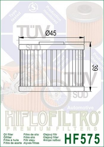 Filtro aceite Aprilia RXV, SXV Hiflofiltro