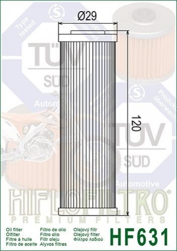 Filtro aceite Beta RR 4T Hiflofiltro