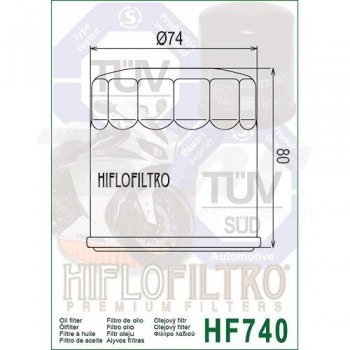 Filtro de aceite HifloFiltro HF740