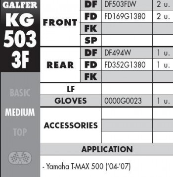 Kit Disco de freno Galfer Ref. KG5033F