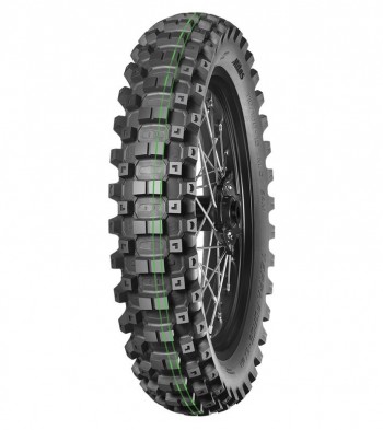 110/100-18 64M Mitas Terra Force EX MH mid to hard Super Soft doble raya verde trasera tube type     1101001864M