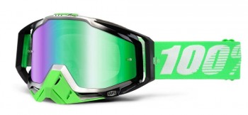 Gafas 100% Racecraft Organic cristal espejo verde