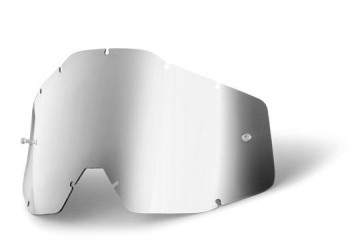 Cristal gafas 100% Accuri, Racecraft, Strata Espejo plata antifog