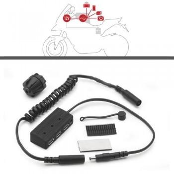 Kit Power Hub para alimentacion interna bolsas sobredeposito Givi